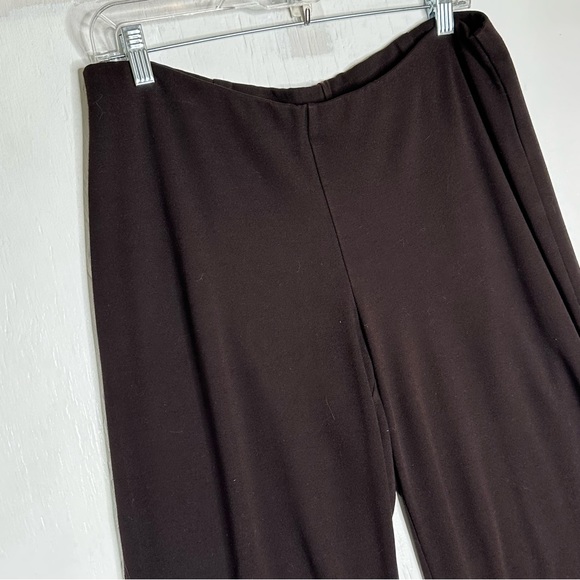 Eileen Fisher Womens Brown Straight Leggings Size Medium Stretch Pull On Pants - Picture 2 of 8